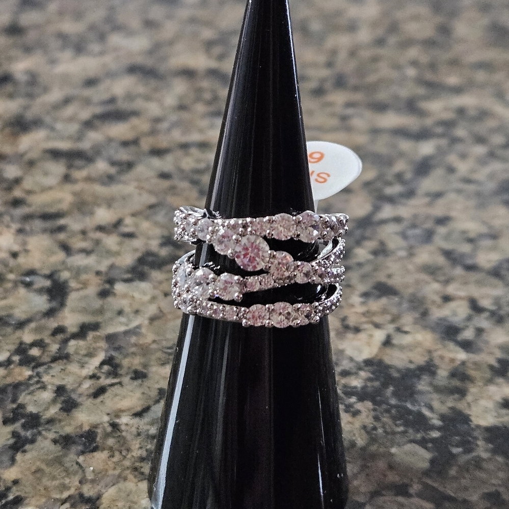 Bomb Party RG70330 "Tangled Truths" Diamond Cubic Zirconia Sz 6